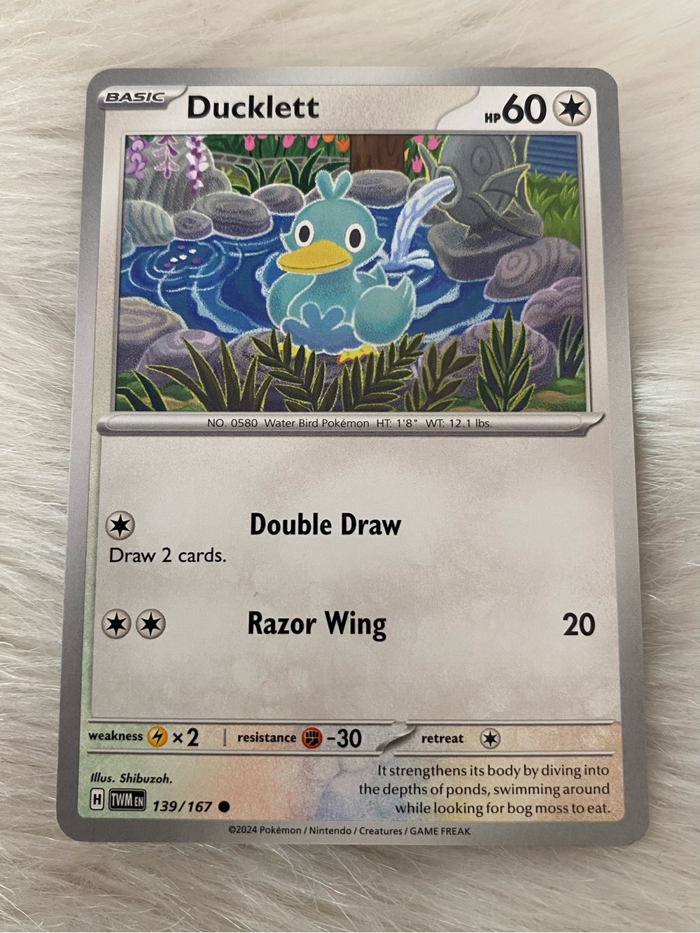 Ducklett Pokémon TCG Twilight Masquerade 139/167